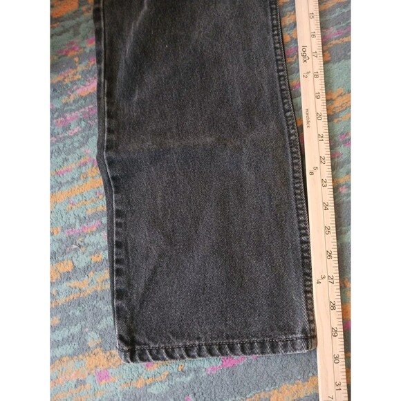 Levi's 505 Jeans Mens 38X32 Straight Leg Black Denim Fade - Picture 7 of 9